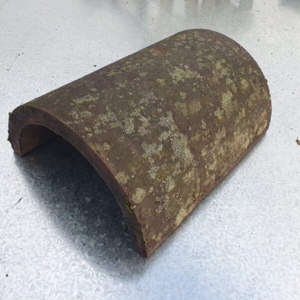 Reclaimed Brown Sandfaced/Textured Half Round Ridge Tile